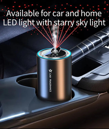 Car Air Refresher with LED Starry Sky Light