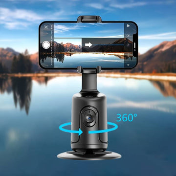 Auto Face Tracking Tripod | 360° Rotation Face Body Phone Camera Mount Gesture