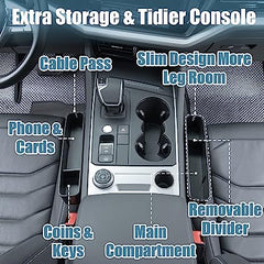 Car Seat Gap Filler Organizer Storage Box 2 Piece | CSB670