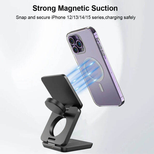 3-in-1 Foldable Wireless Charger for iPhone 11