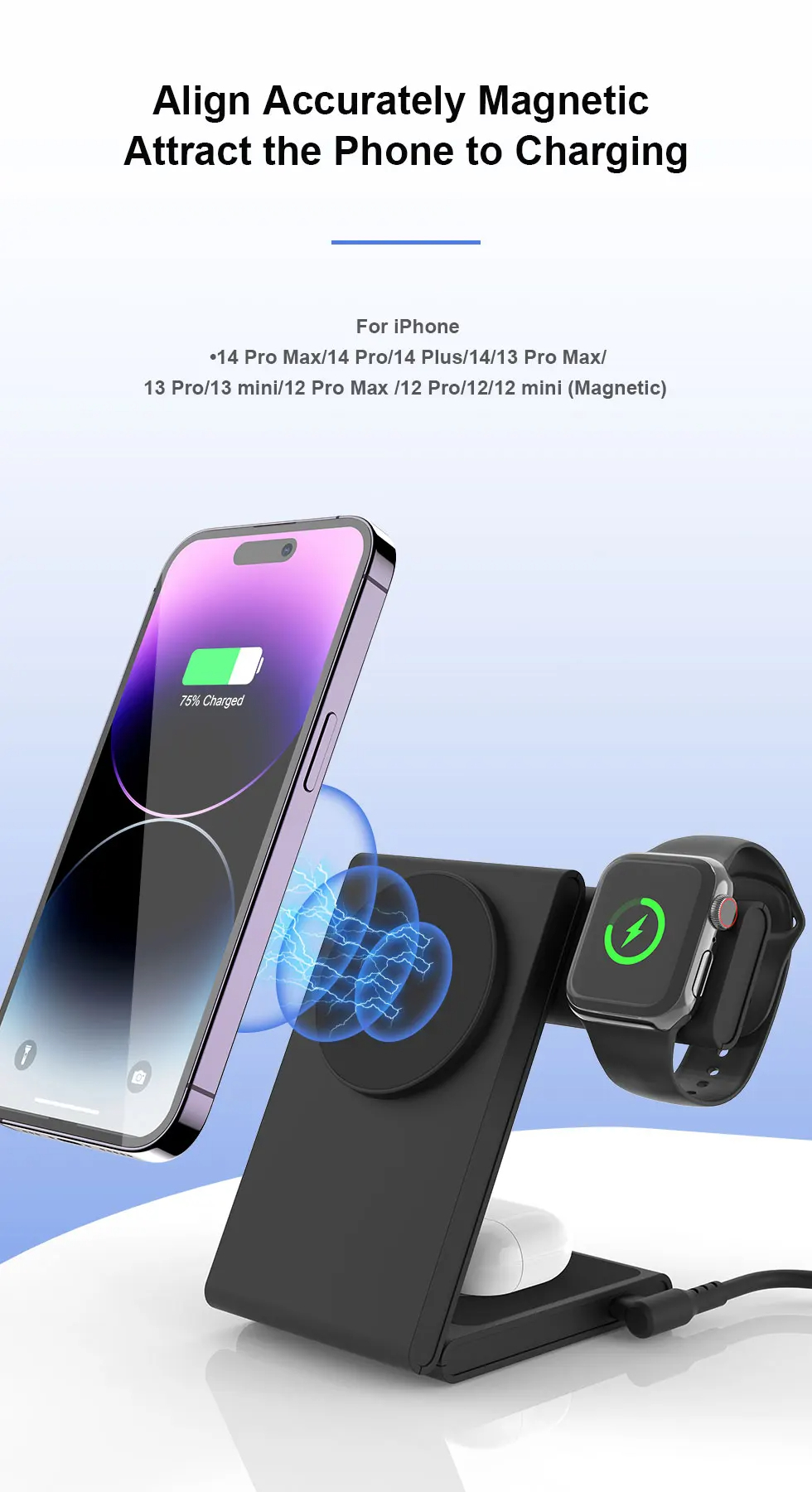 3 in 1 Wireless Charging Station 4