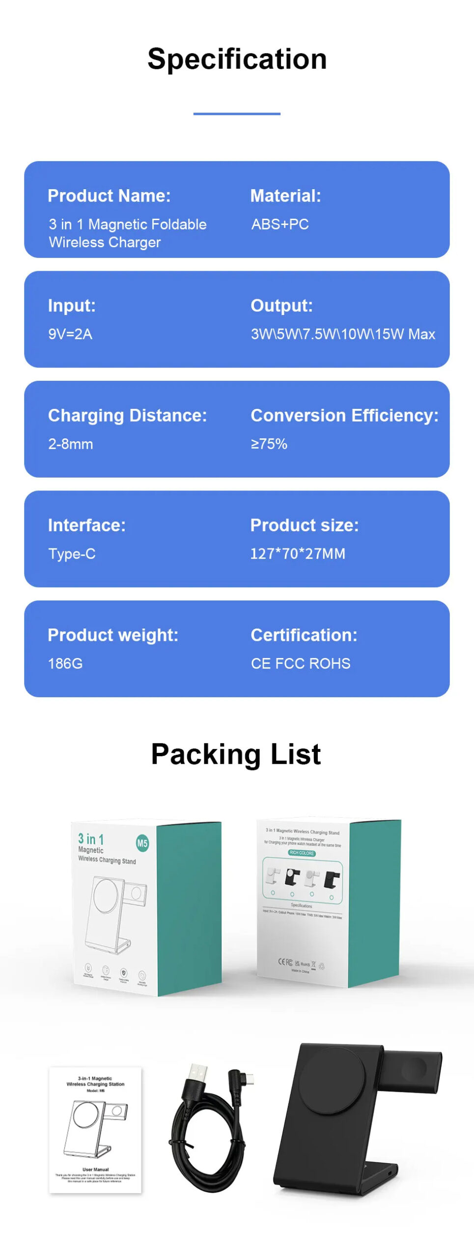 3 in 1 Wireless Charging Station 8