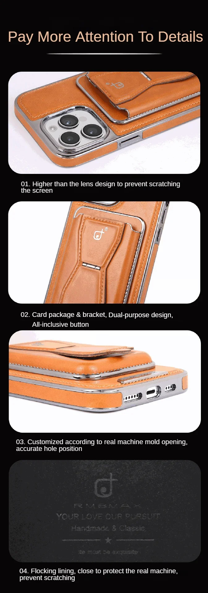 Detachable Magnetic Leather Phone Case 7