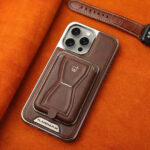 Detachable Magnetic Leather Phone Case Night Coffee