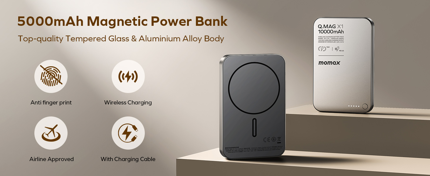 MOMAX Magnetic Power Bank 6