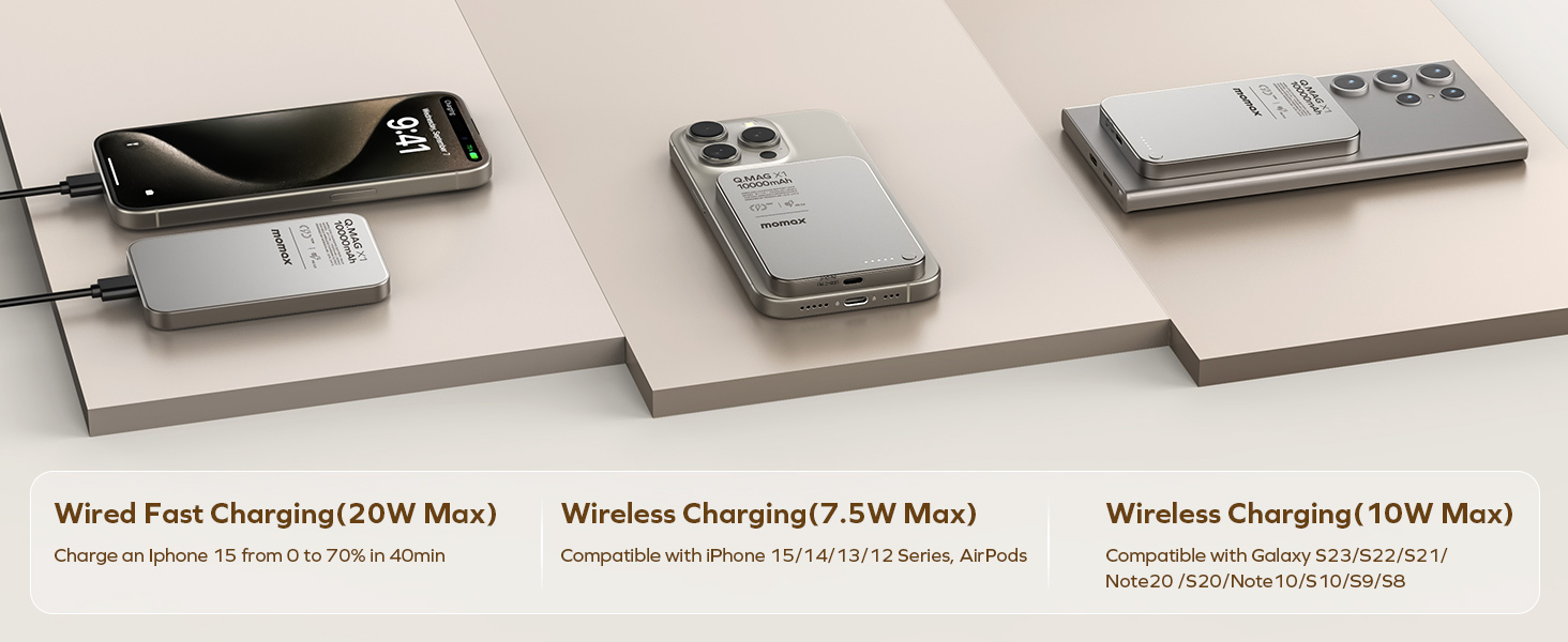 MOMAX Magnetic Power Bank 9