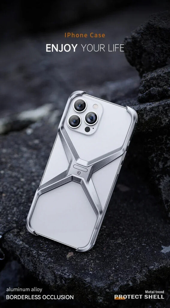 Metal Shockproof Case For iPhone 9