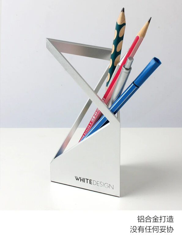 Modern Metal Desk Pen Holder 4