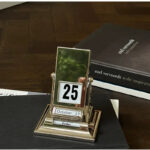 Silver Perpetual Flip Desk Calendar