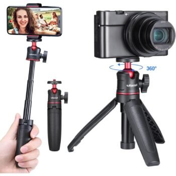Compact ULANZI MT-08 Tripod with Extension Pole for Vlogging | TPS201