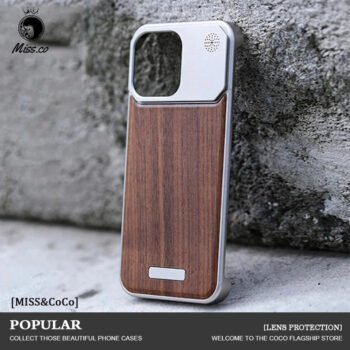 iPhone 15/14 Pro Max Magnetic Aromatherapy Wood Case | IPC206