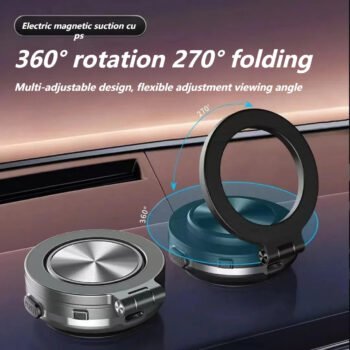 Magnetic Suction Cup Phone Holder with 360° Rotation | PS001