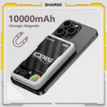 SHARGE 10000mAh Magnetic Wireless Power Bank, 20W Fast Charge for iPhone | WCH115