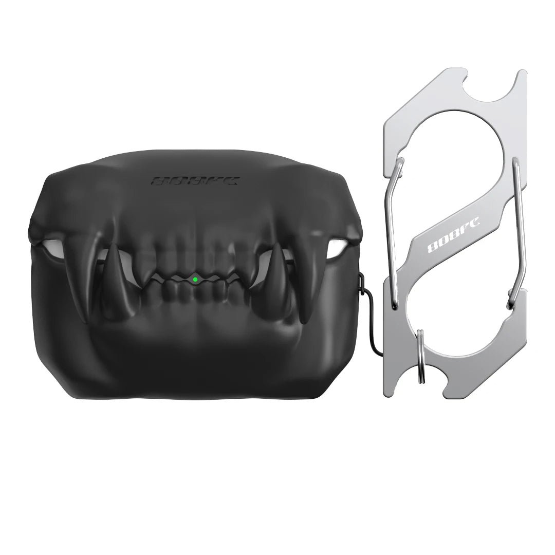 Tiger-Teeth-AirPods-Case-Black