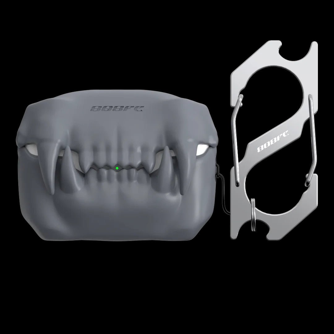 Tiger-Teeth-AirPods-Case-Grey