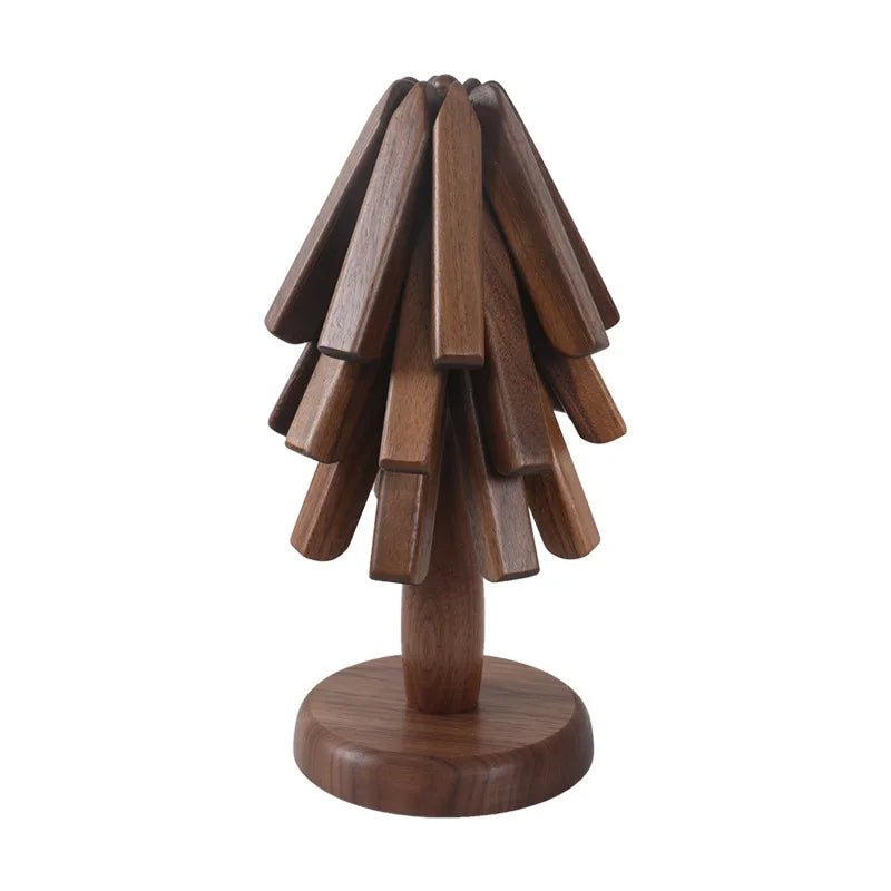 Walnut-Christmas-Tree-Coaster-Set